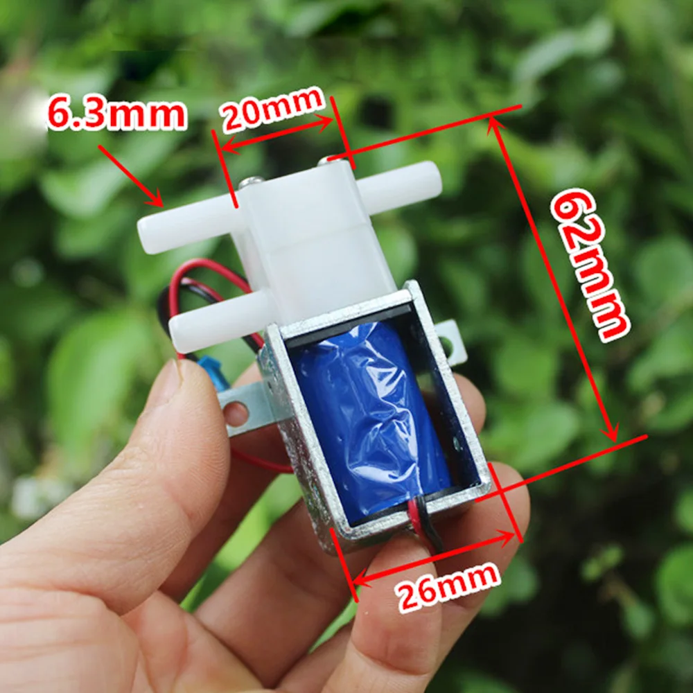 DC 7.4V 2-position 3-way Water Valve 9V Micro Solenoid Valve Small Water Gas Valve Electric Control Switch for Coffee Machine