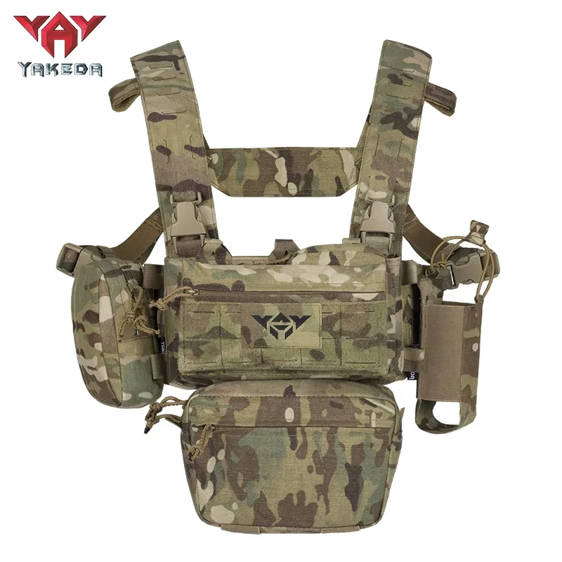 YAKEDA tactical chest equipment, 5.56/7.62 magazine pocket holder, pistol bag, wing bag, Molle Dangler bag