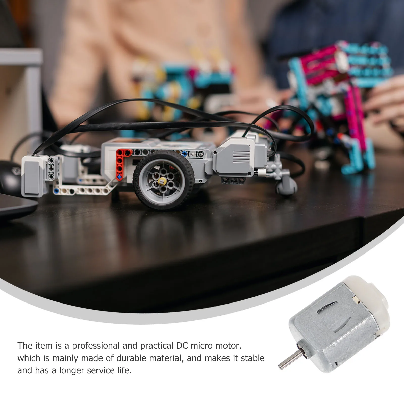 

12pcs Mini Fan DC Motor Small Motors Kids Toy Car Vibration Miniature Stepping Durable Large Torque Stable Output Easy Install