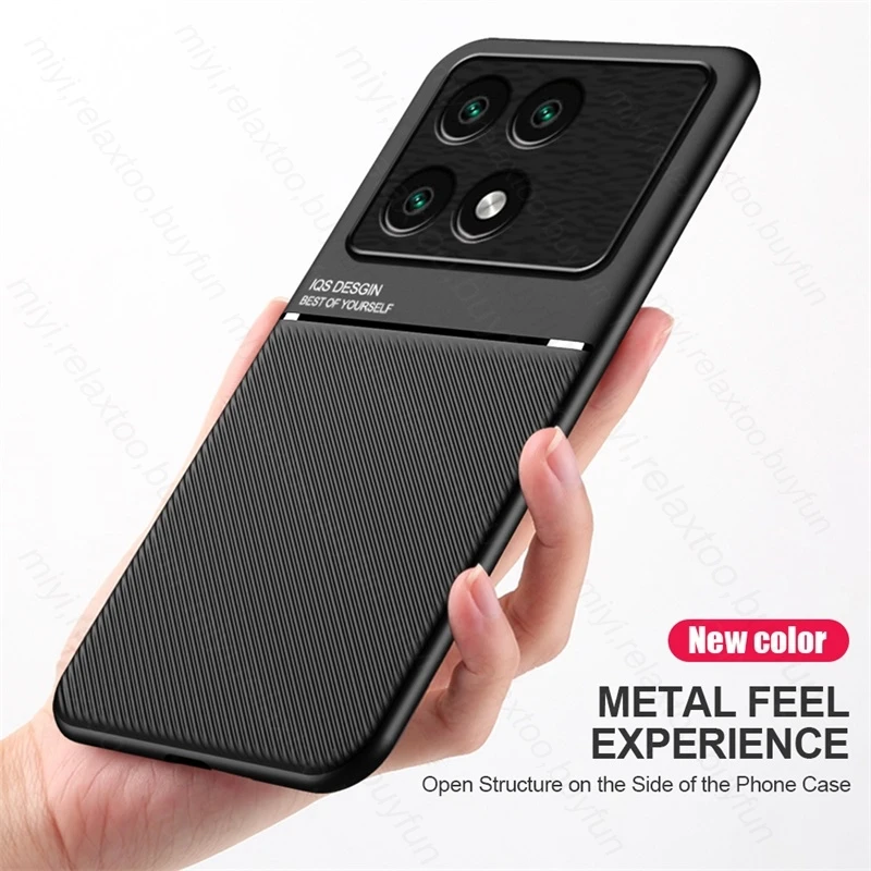 Funda de cuero con soporte magnético para PocoX6, Poco X6 Pro 5G X6Pro, Funda protectora de Marco suave de TPU, Pocophone Poko Little X 6 Pro 6X 5G 2024