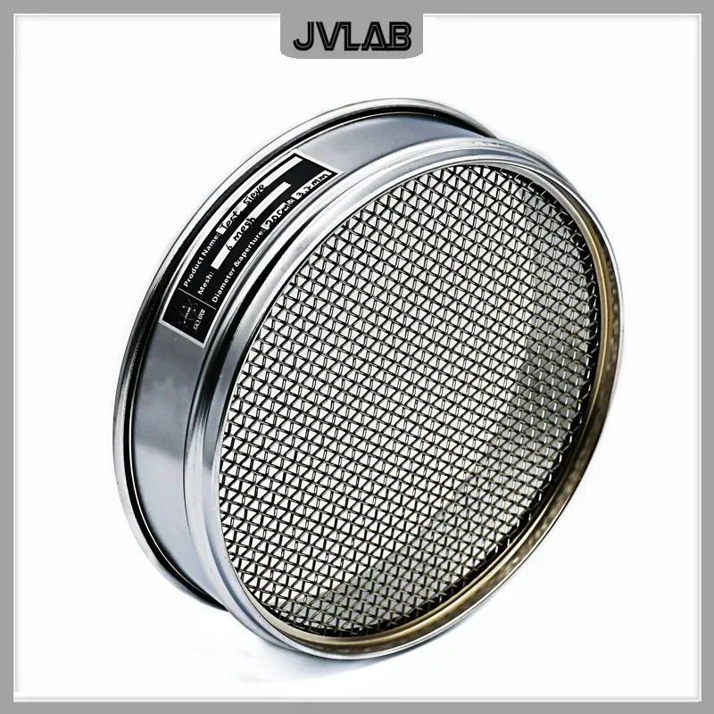 Lab Analysis Sieve Woven Wire Mesh Sampling Inspection Pharmacopeia Test Sieve 304 SS Mesh Chroming Frame Diam.20cm 4~10 Mesh