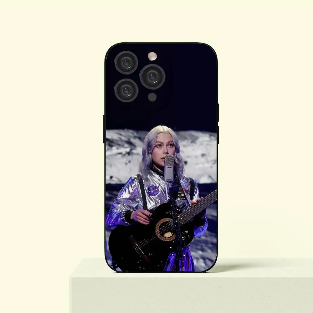 

P-Phoebe B-Bridgers Phone Case For IPhone 16 16e Plus Pro MAX15 14 13 12 11 XSmax Soft Black Case