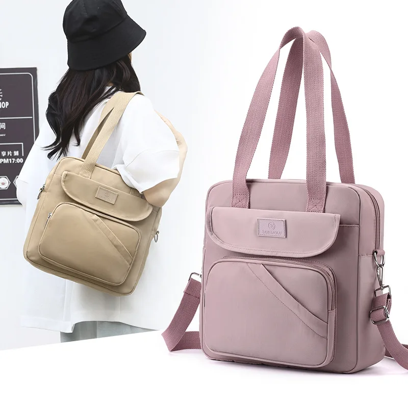 Nylon cloth women's shoulder bag 2024 new women's bag summer student tutoring bag tote bag armpit bag handbag designer luxury