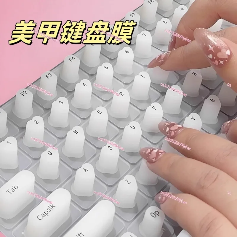 Nail Art, Keyboard Film, Typing Aid Artifact, Buttons Are Convenient To Work, Protect Long Nails, and Increase Height