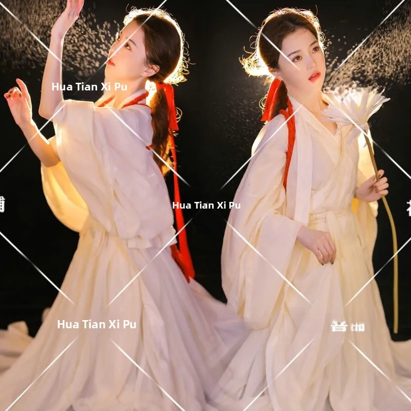 

New Arrival Ancient Chinese Girl Hanfu Photography Theme Fragrant Fairy Style Female Artistic Portrait Costume Stage Costume