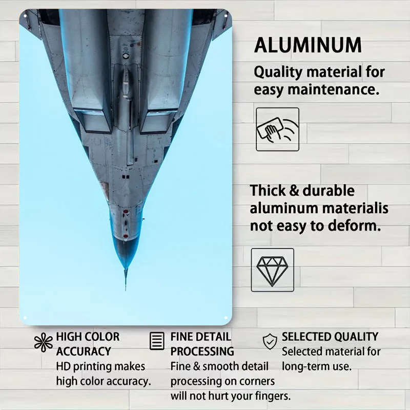 علامة الطائرة ملصق الطائرة ركن القهوة بار علامات القصدير المعدنية المخصصة لجدار الفن اكسسوارات الديكور لعناصر الديكور المنزل #4