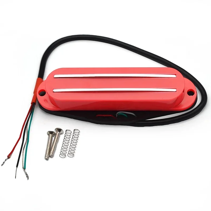Alnico V Mini Humbucker Twin Blade Pickup Mini Dual Rail 9K for Electric Guitar Replacement Multi Colour