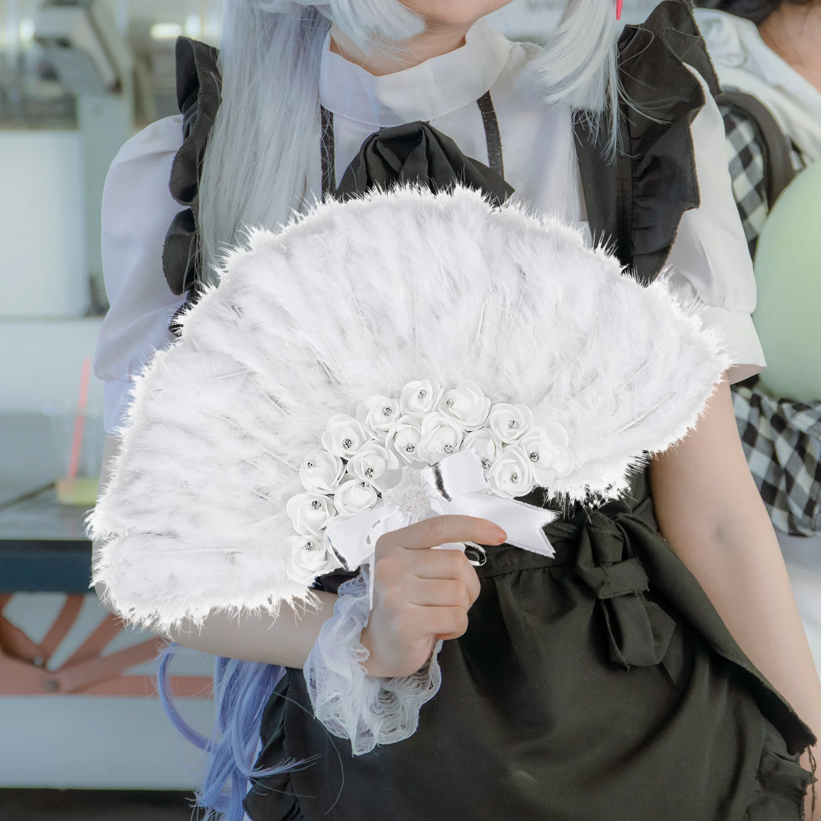 

Bridal Design Wedding Decorative Party Festival Dance Show Handheld Plume Wall Hanging Bride Stage Performance Rose Plume