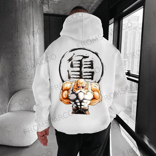 

Одежда для родителей и детей Dragon Ball, осенне-зимняя японская толстовка с капюшоном Hotblooded Animation, классический мужской и женский топ