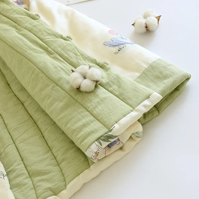 여성을위한 두꺼운 수제 코튼 자켓 겨울 따뜻한 겉옷 중국 스타일 버튼 업 탑 긴 소매 일반 유형