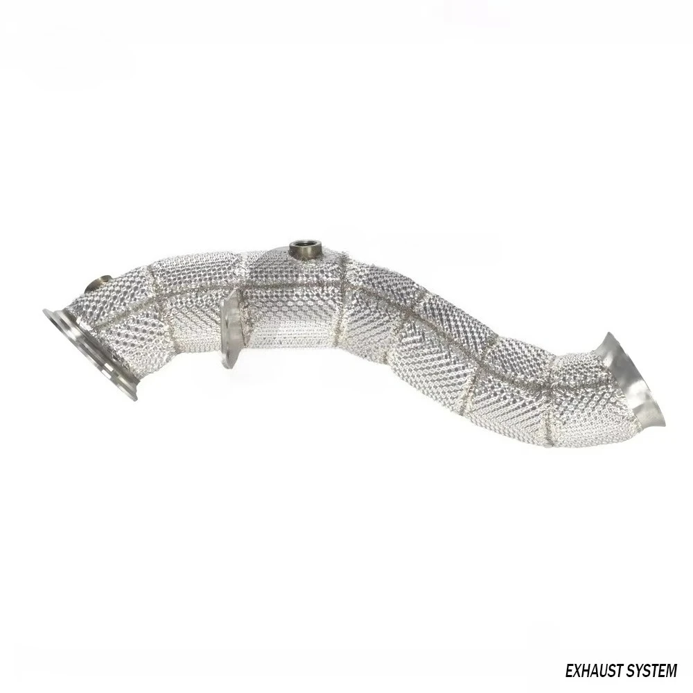 Stainless Steel Exhaust Downpipe For Mercedes Benz E200 E300 W213 2.0T 2017+ Car Exhaust Downpipe Stainless Steel Pipe