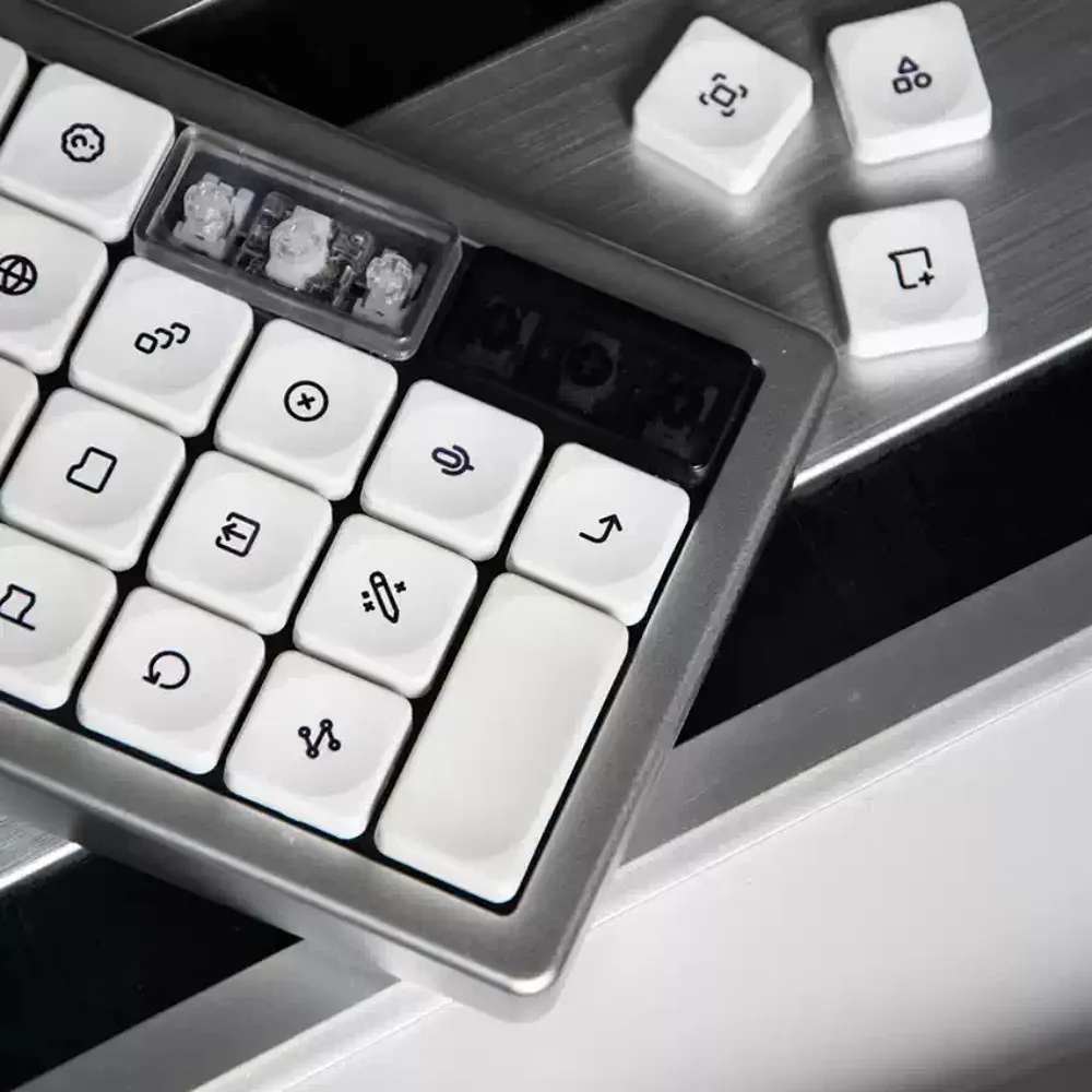 NEW LCK LAK Low Profile Keycaps Set for MX Switches PC PBT 54 Choc Keycaps with Letter Caps for Kailh Choc V2 1353 Accessories