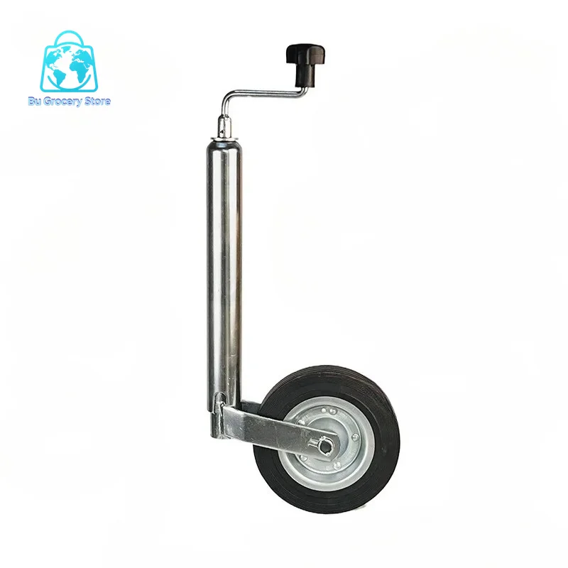 European Style Trailer Guide Wheel 0kg Top 8inch Swivel Universal Wheel Support Bracket Knight Wheel Trailer RV