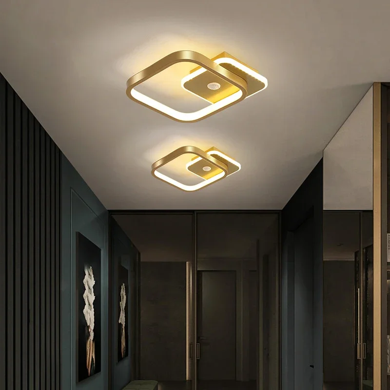 Imagem -05 - Nordic Human Pir Motion Sensor Led Luzes de Teto Lâmpadas de Teto para Quarto Sala de Estar Lâmpadas de Indução Interior