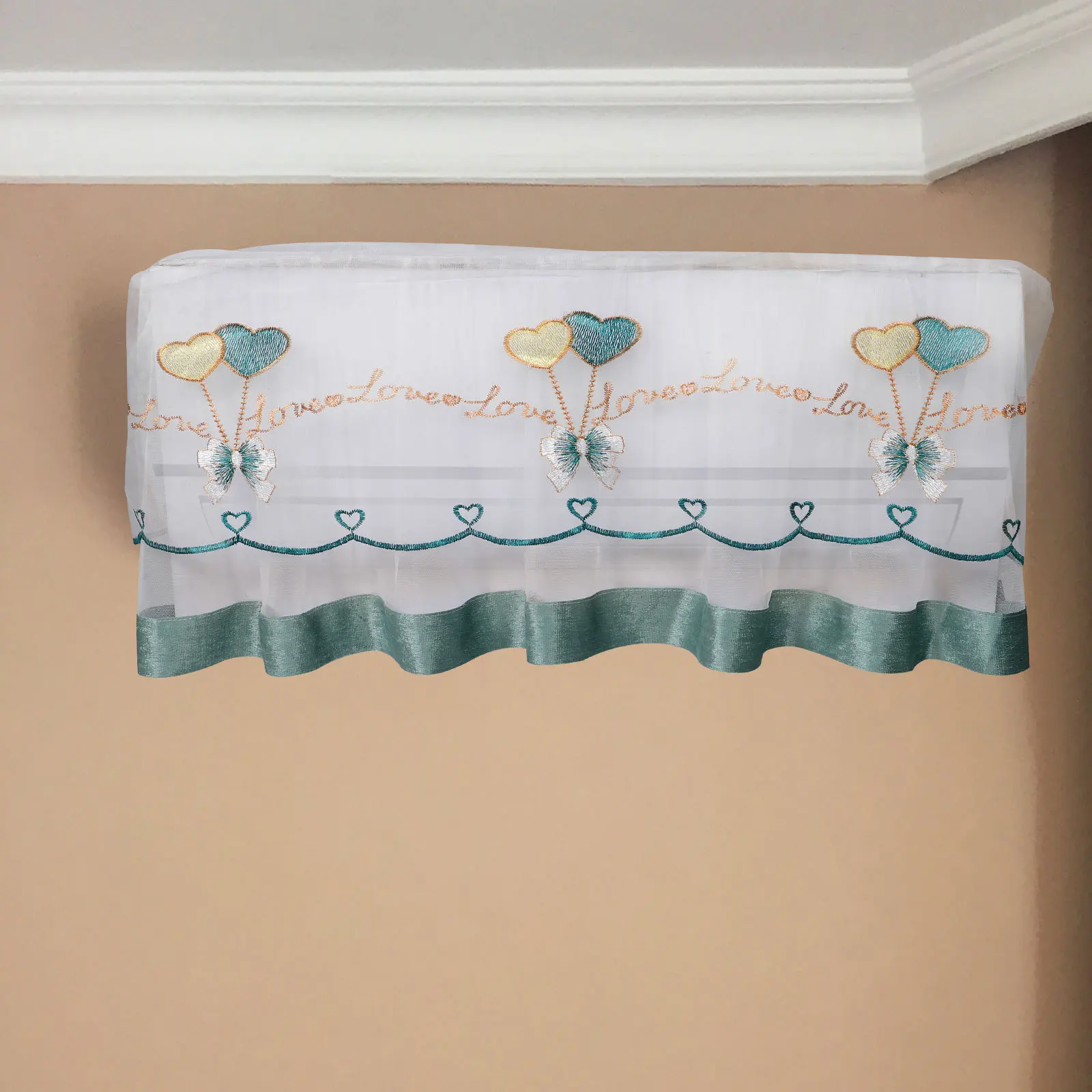 

Indoor Air Conditioner Cover Wall Mounted Decorative Polyester Fabric Protector for Inside Hanging Portable Air Conditioning