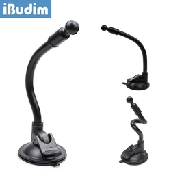 iBudim Universal Car Phone Mount Base 360° Rotation Long Arm 17mm Ball Head Suction Cup for Car Dashboard Cellphone GPS Bracket