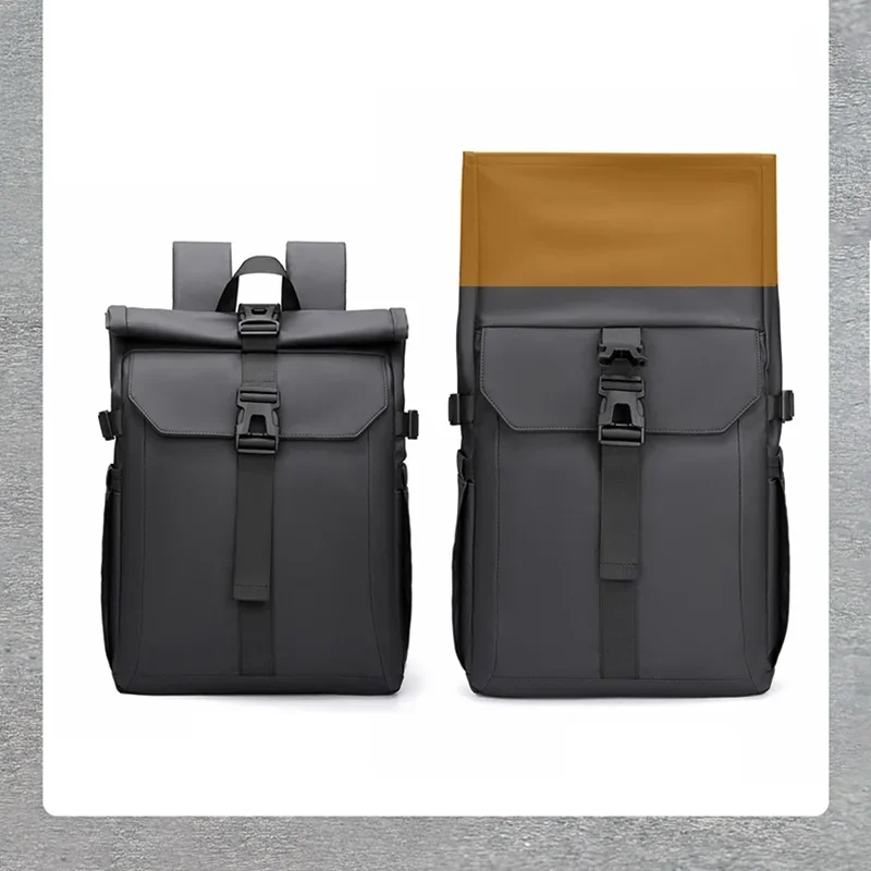 

New Men's Large Capacity Fashion Computer Backpack, Business Casual College Schoolbag, Waterproof Travel Bag