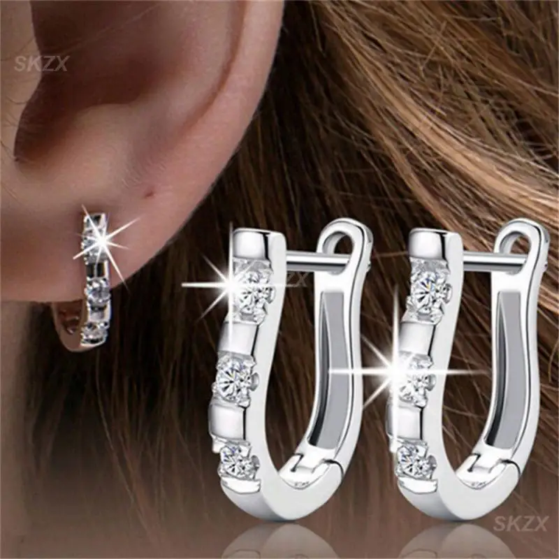 Women's Jewelry 925 Sterling Silver Exquisite Luxurious Gift For Her Wedding Gift Sterling Silver Studs Highly Sought-after