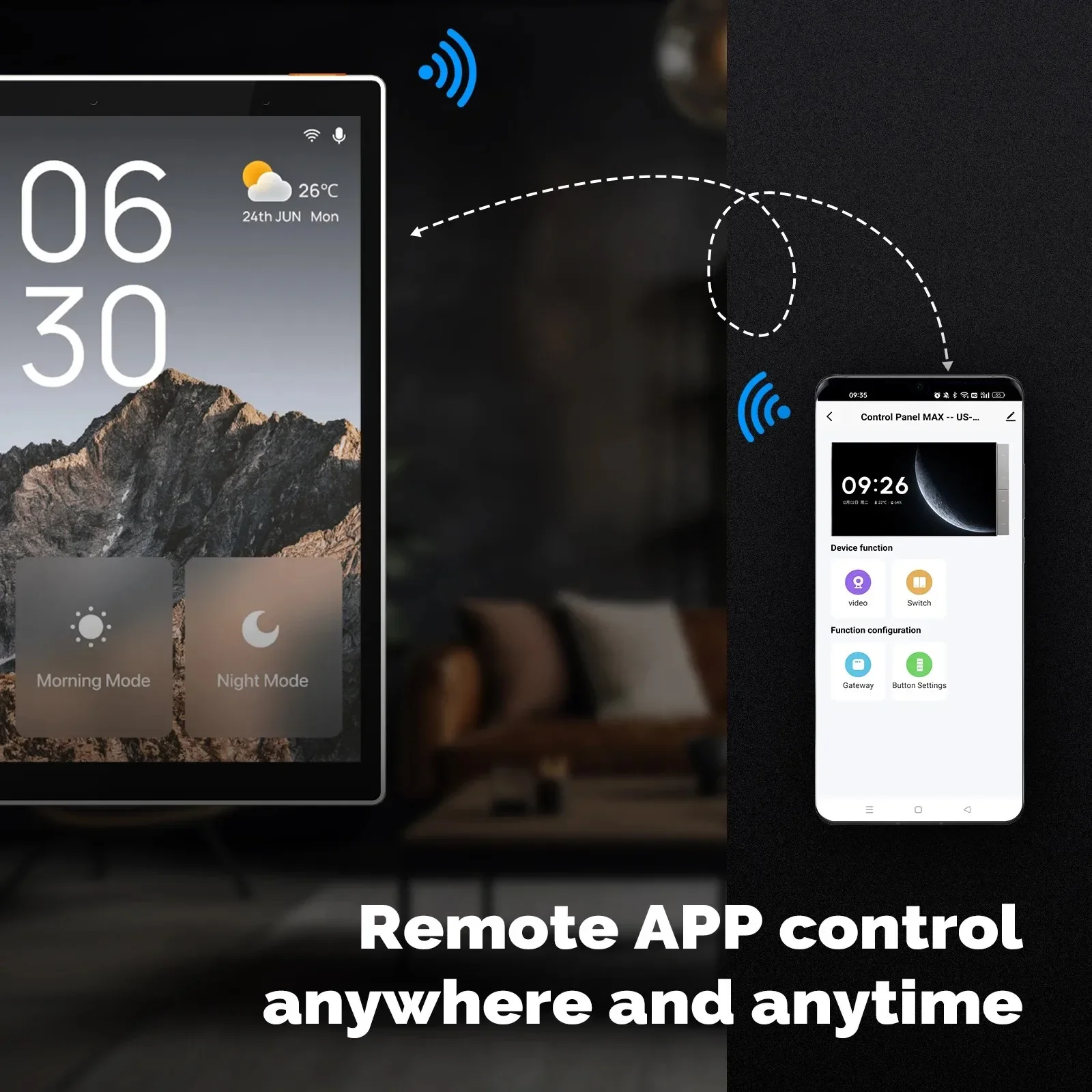 Tuya TYSH Smart Home Schermo di controllo Pannello interruttori di controllo centrale con touch screen multifunzione Zigbee Hub Gateway