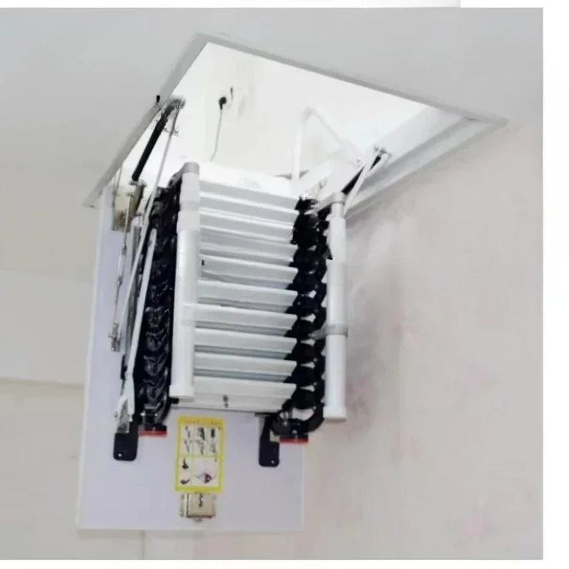 

Electric Retractable Stairs Indoor Home Villa Forged Thickened Storage Multi-Functional Attic