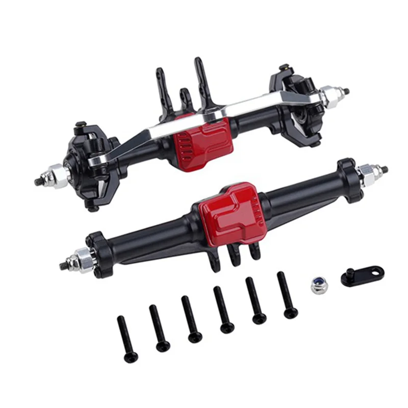 

B05C-Front And Rear Axles For 1/18 Trx4m Remote Control Model Car Axle Upgrade Accessories, Black