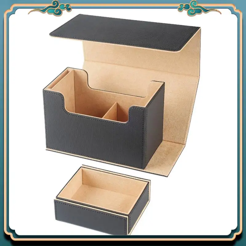 

Latest Card Deck Box With Display Window,Card Deck Case With Dice Tray Card Storage Box 35Pt Magnetic Card Holder