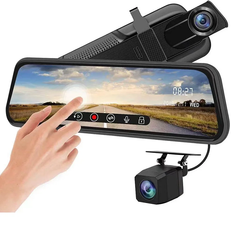 

Car mounted 10 inch streaming WiFi driving recorder high-definition front and rear dual recording 1080 driving recorder