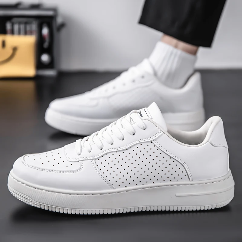 

Fashionable Basic Shoes, New Summer Style Perforated Sports Casual Shoes, Anti-slip and Durable Casual Sports Platform Shoes