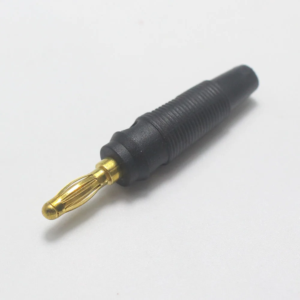 1pcs Good Quality Copper 4mm Audio Banana Plug LanterAdaptor Connector 32A High Elastic Superposition Plugs