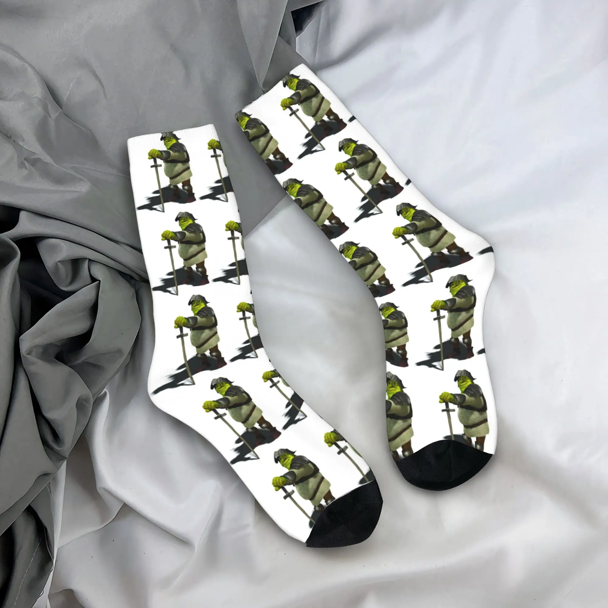 

Носки с рисунком монстров, мужские и женские повседневные носки из полиэстера в стиле Харадзюку, весна-лето, осень-зима, средние носки-трубы, подарок