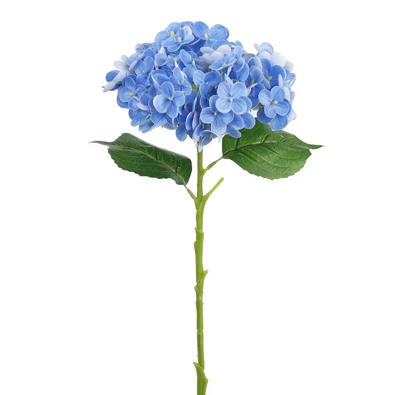 Artificial Flowers Real Touch Latex 21 Inch Large Hydrangea Home Decor Bridal Bouquet Wedding Allergy Free 6 Pieces 53cm