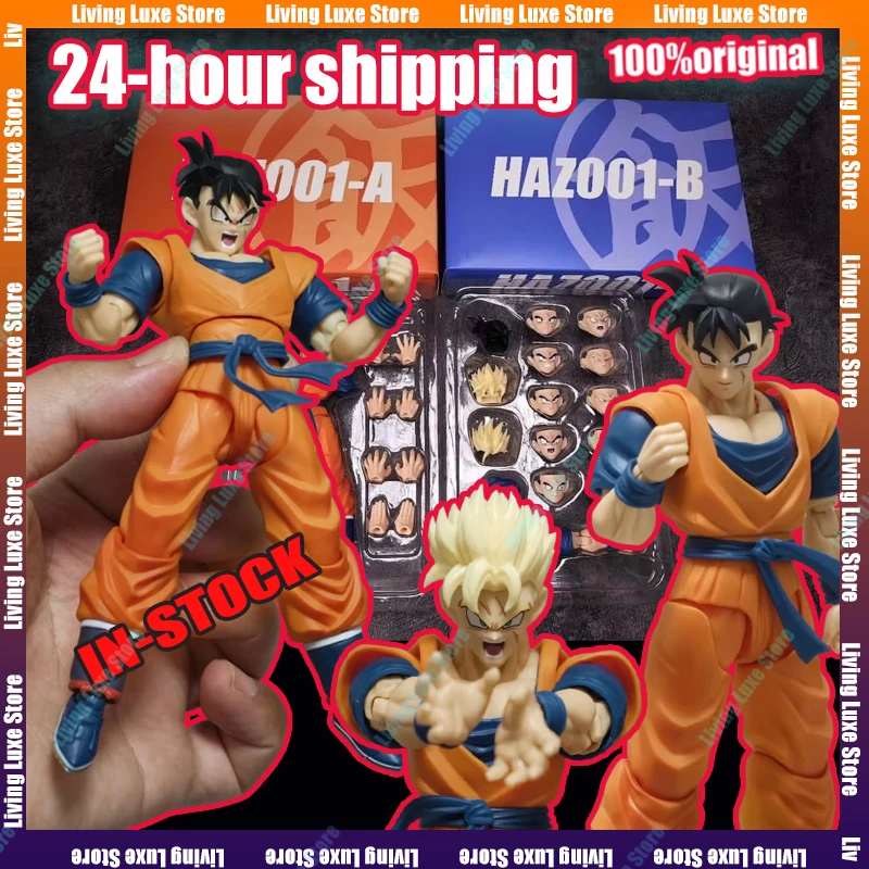 EN STOCK HA TOYS Figura de Acción de Son Gohan con un Brazo Descubierto Dragon Ball Figura de Gohan Héroe Águila HAZ001 Juguete Coleccionable de PVC