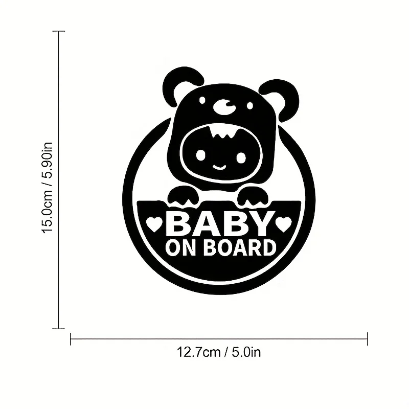 Cute Koala Car Borne Baby Sticker, In Car Child Window Bumper Warning Sign Sticker Auto Parts