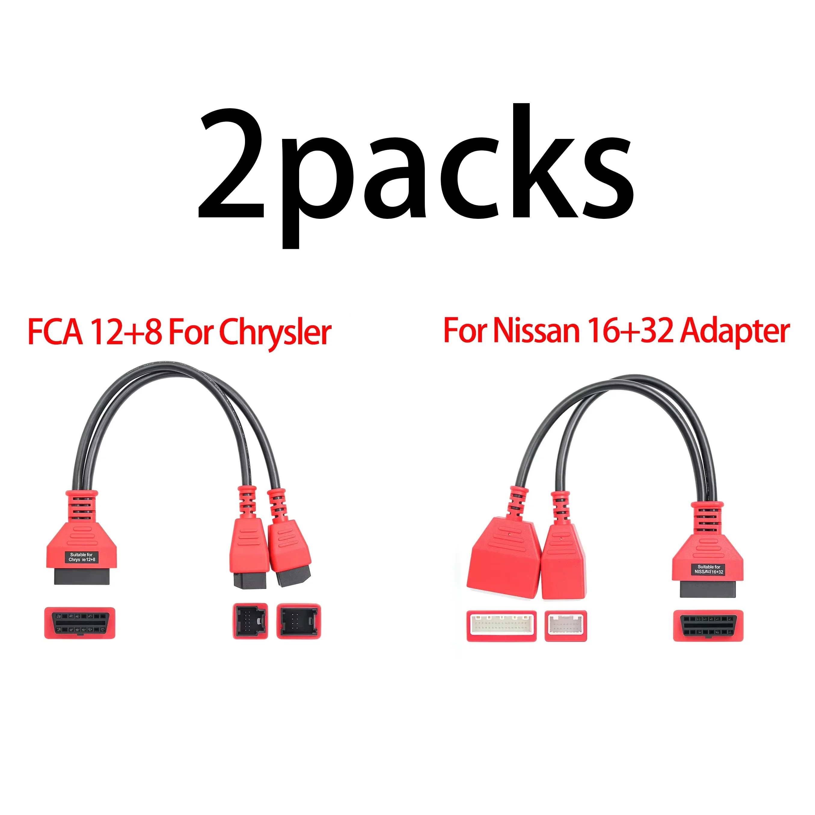Cable Gateway Adapter for Nissan 16+32 OBD Cable FCA 12+8 OBD2 Scanner Cable for Chrysler