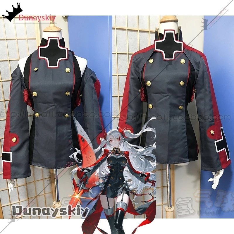 

Костюм для косплея Azur Lane Prinz Eugen, винтажное женское платье для Хэллоуина, карнавала, тематической вечеринки