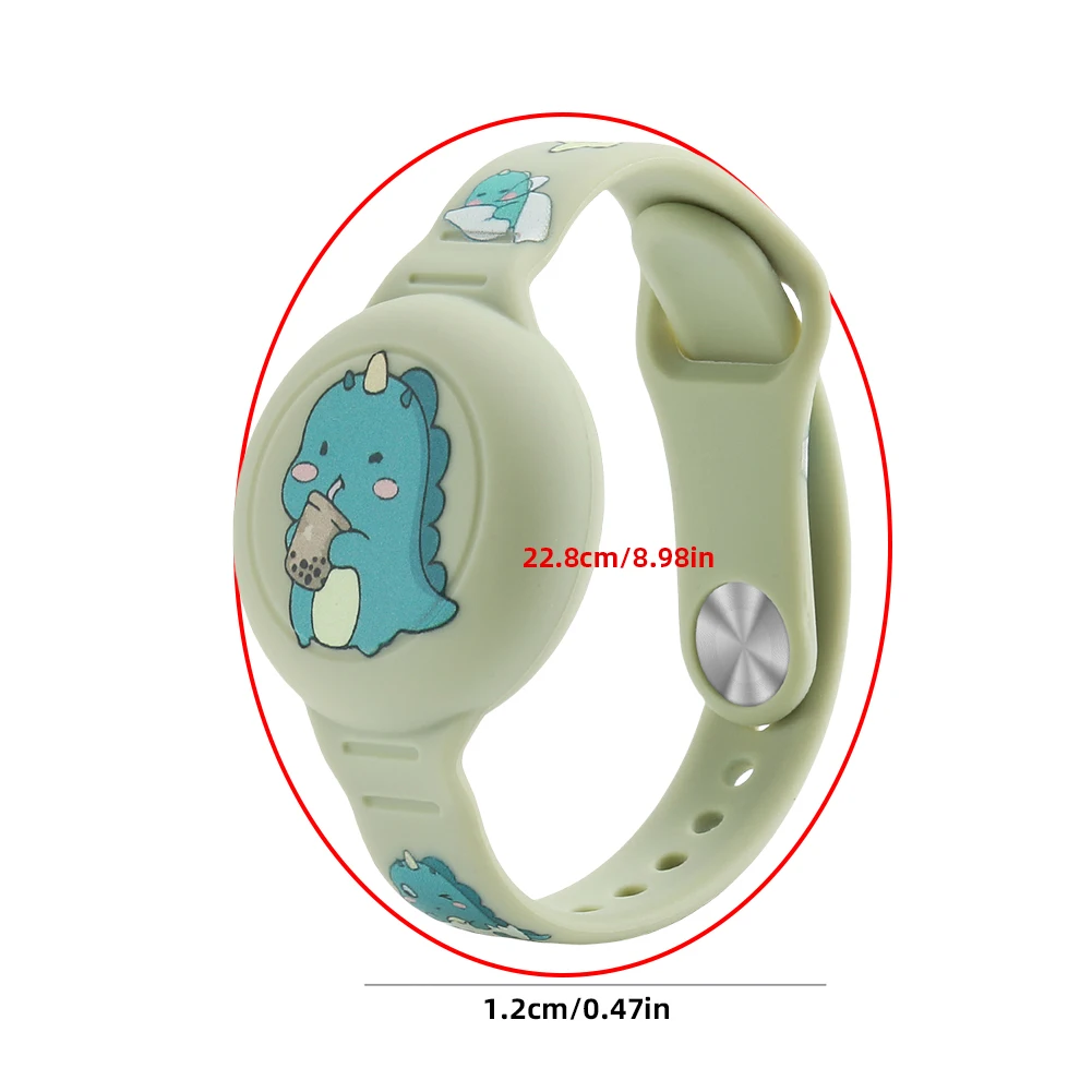 Cartoon-Armband, wasserdicht, Kinder-Uhrenarmband, Silikon, leicht, GPS-Tracker-Halter für Apple Airtag