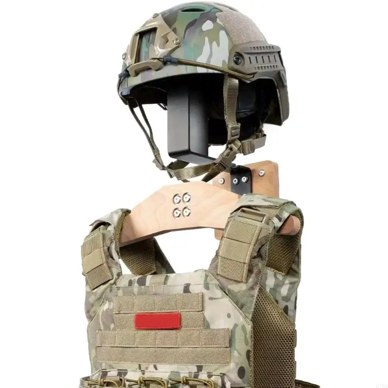 Gear Display Stand Helmet Holders for Cycling Clothes Multipurpose Wall Hanger Equipment Gear Storage with Hook