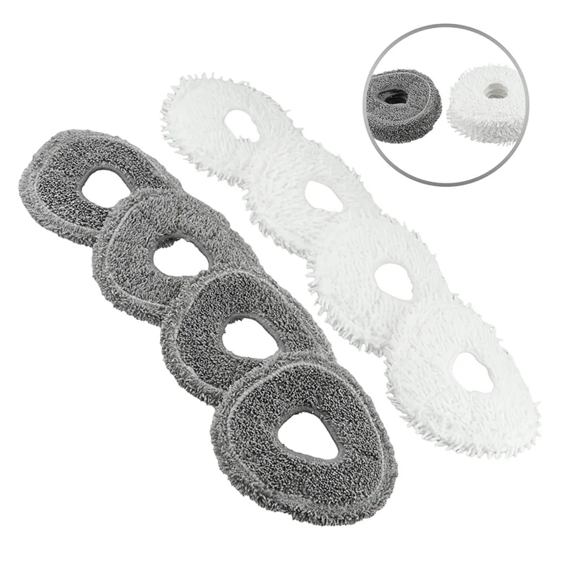 -A90P 8Pcs Mop Cloth Pads For Narwal FREO Robot Vacuum Cleaner Replacement Washable Mop Rag