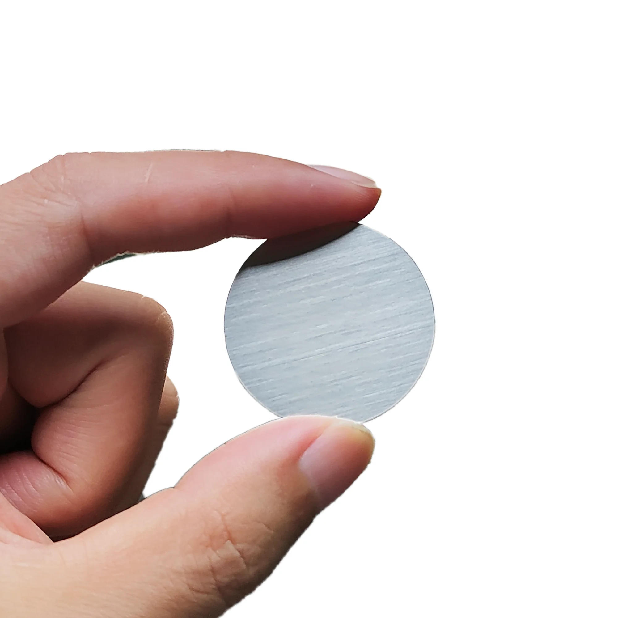 

5-Pack 13.56MHz NFC Blank Metal-PVC Hybrid Business Cards with 215 Chip & 504-Byte Memory, Laser Customizable on Metal Side