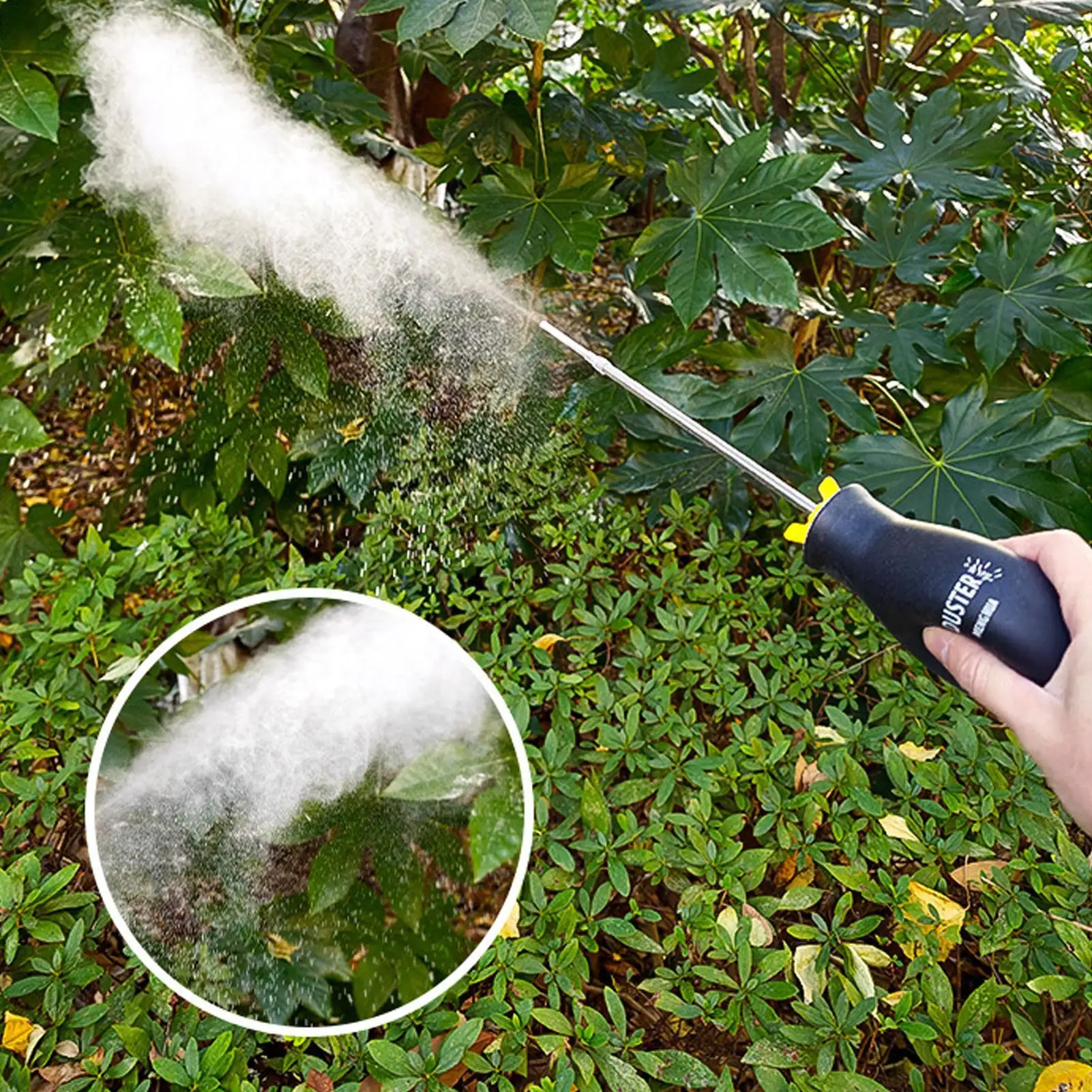 Diatomaceous Earth Duster 350ml Large Capacity Manual Powder Sprayer Long Tube Anti-Clogging Handheld for Garden Plant Care