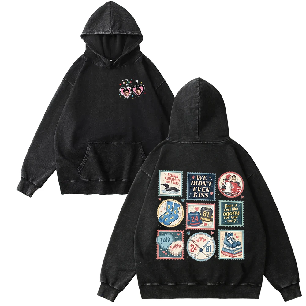 

Толстовка с принтом «Heated Rivalry», винтажный стиль, хлопок, для мужчин и женщин, хип-хоп, спортивный пуловер, модный свитшот, высокое качество