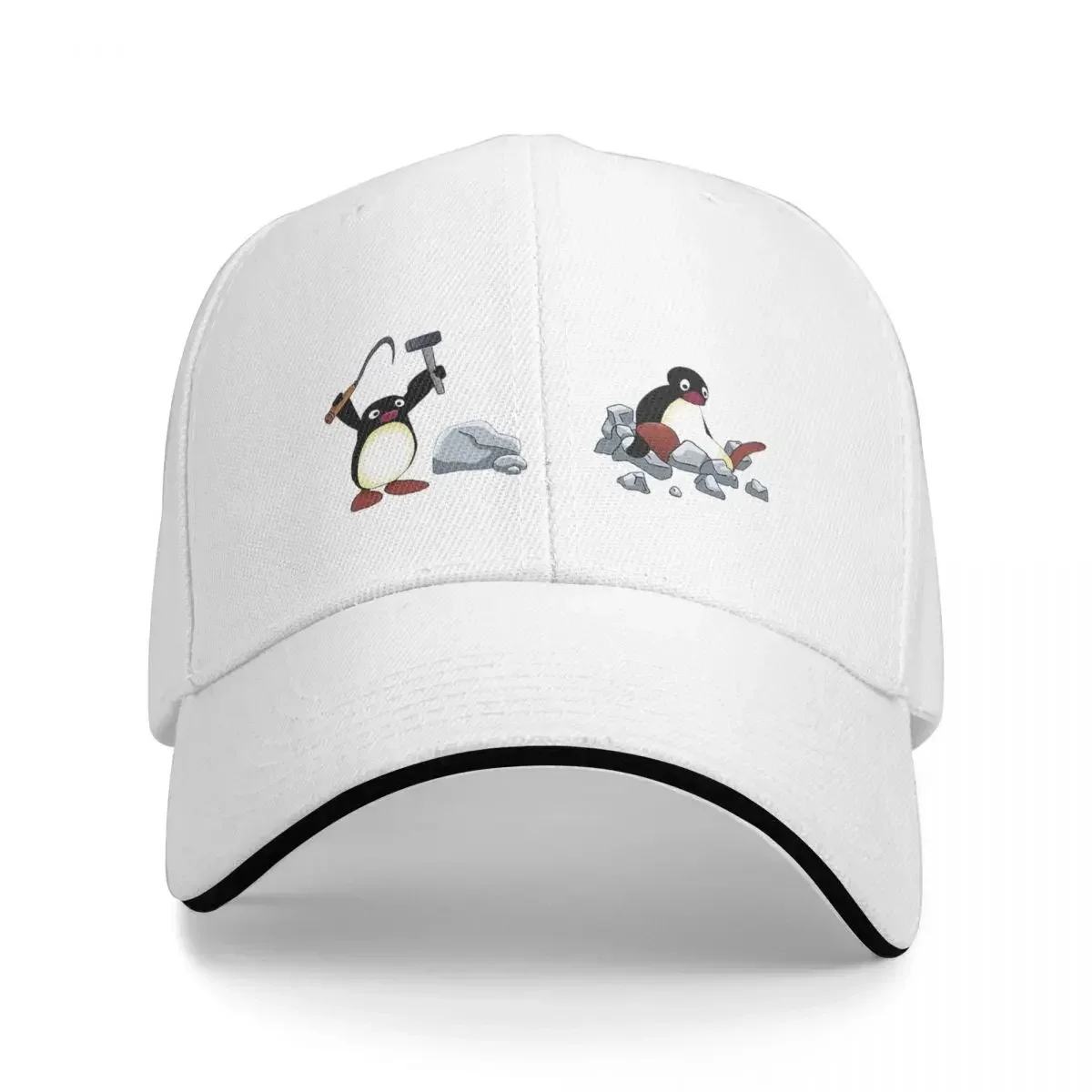 Angry Geologist Penguin Baseball Caps Snapback Fashion Baseball Hats Breathable Casual Outdoor Unisex Polychromatic Customizable