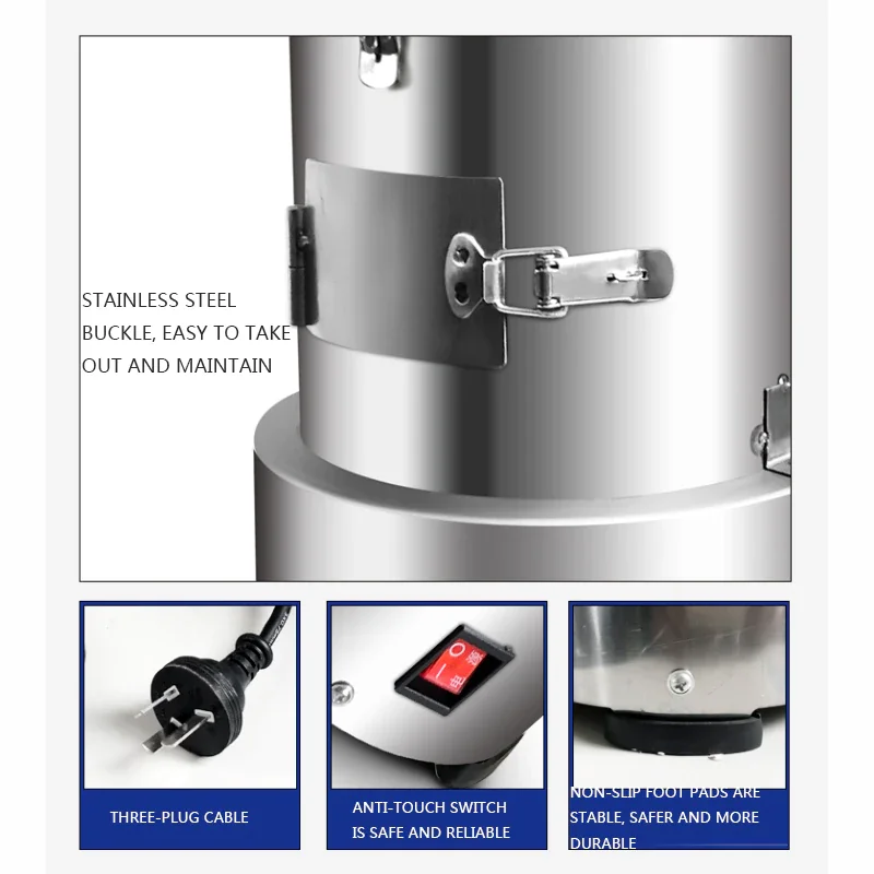 110/220v elétrica descascador de alho máquina peeling aço inoxidável comercial para casa separador grão controle automático