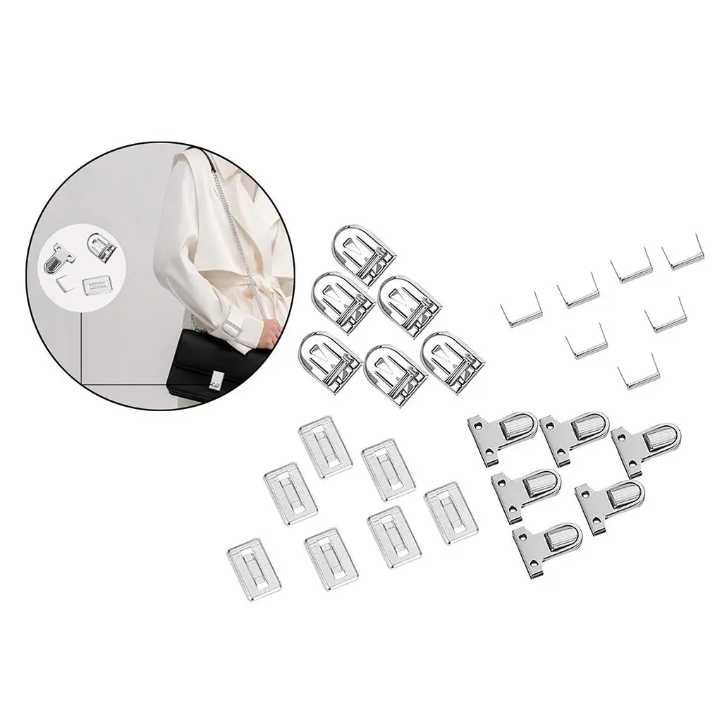 Bag Fasteners Making, 10PCS Tuck Lock Clasp Thumb Tuck Bag Handbag Purse Making Accessories