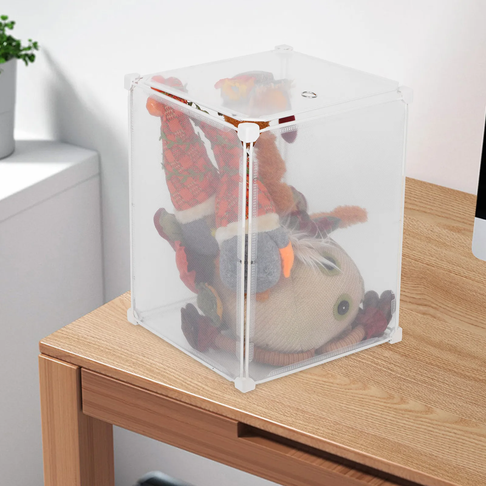 Large Capacity Clear Storage Container for Collectibles Display and Organization Transparent Desktop Display Box Living Room