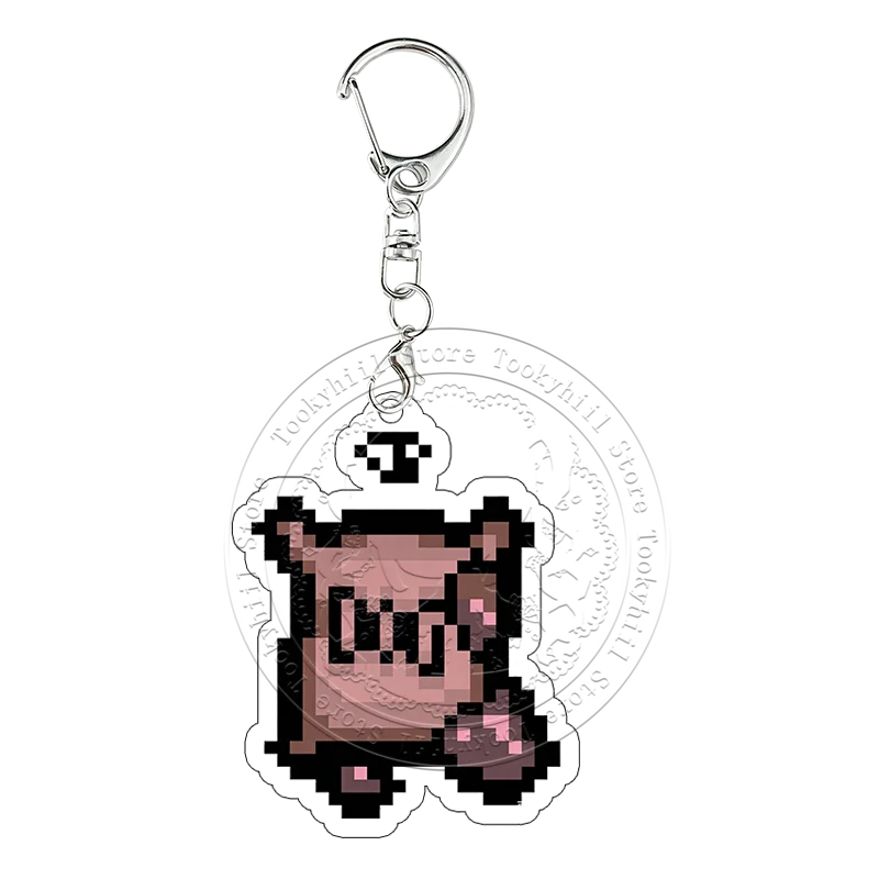 Pixel The Binding of Isaac Acryl-Schlüsselanhänger Book of Belial Samson Cain Taschenanhänger Cartoon-Spiel-Sammlung Cosplay-Schlüsselring – Detail 21