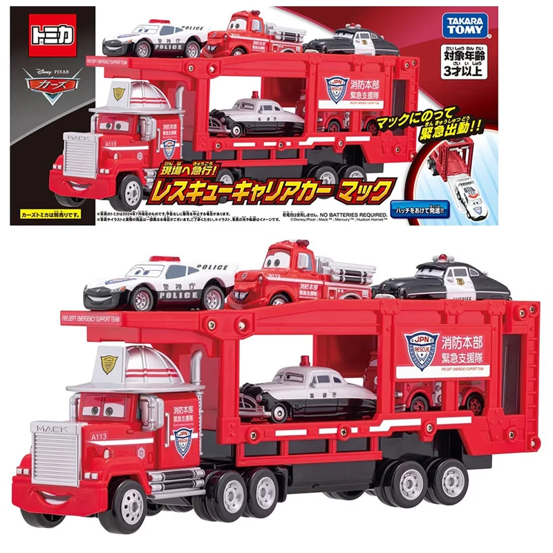 Takara Tomy Cars Tomica Rescue Carrier Car Mac Car Alloy Toys Motor Vehicle Diecast Metal Model Kids Xmas Gift Toys for Boys