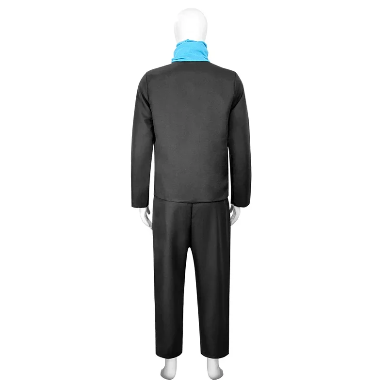 أزياء Itadori Yuji الزرقاء التأثيرية أزياء Inumaki Toge/Fushiguro Megumi التأثيرية تتضمن السراويل الموحدة لشعر مستعار أنيمي كوميك كوميك