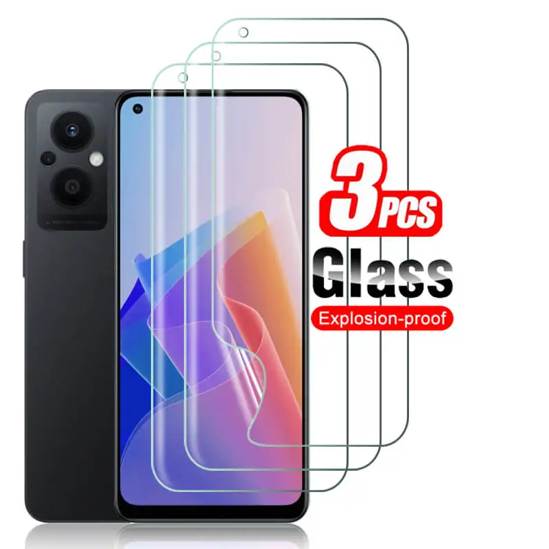 3Pcs Full Cover Hydrogel Film For Oppo Reno7 Z 5G Screen Protector On Opp Reno 7Z 5G Global Reno7z Protective Glass CPH2343 Film