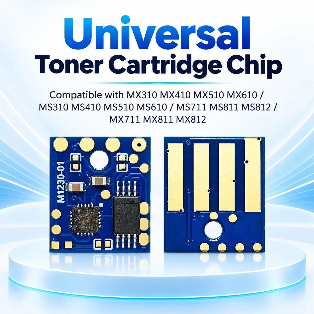 5x Univeral Toner Cartridge Chip for Lexmark MX310 MX410 MX510 MX610 MS310 MS410 MS510 MS610 MS711 MS811 MS812 MX711 MX811 MX812